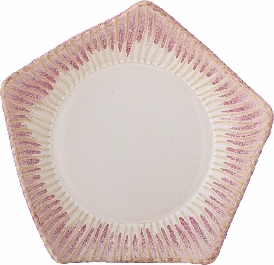Bloomingville Schaal Floral 28cm Roze