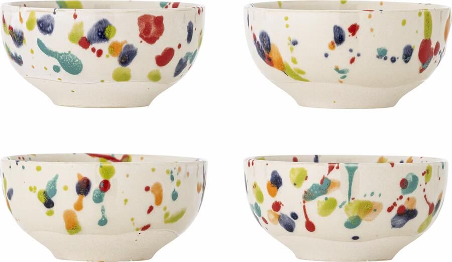 Bloomingville Schaal Freckles Set van 4 stuks Meerkleurig