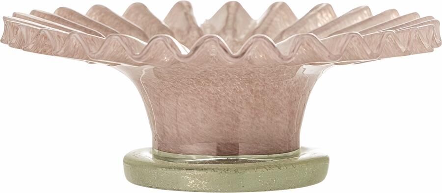 Bloomingville Schaal Garnet Glas 29cm Roze
