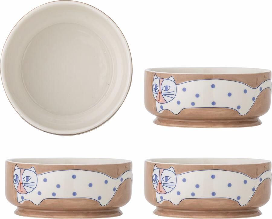 Bloomingville Schaal Missy Set van 4 stuks Meerkleurig