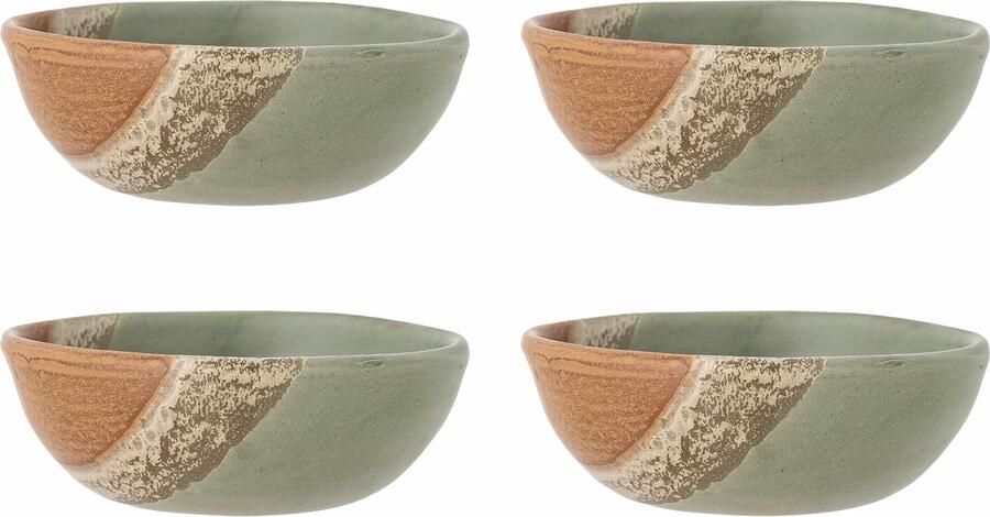 Bloomingville Schaal Paula Set van 4 stuks Groen