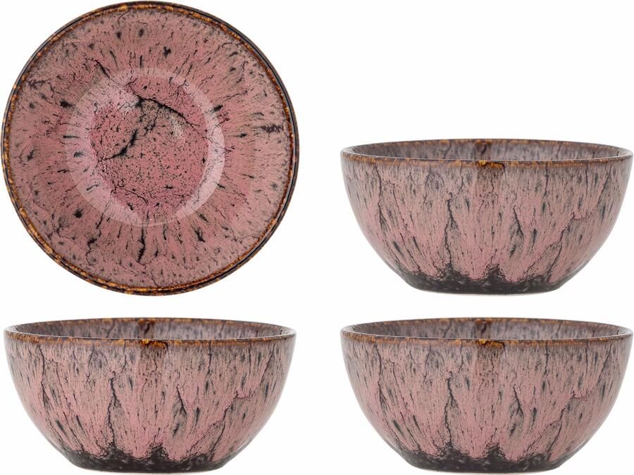 Bloomingville Schaal Rayen Set van 4 stuks Roze