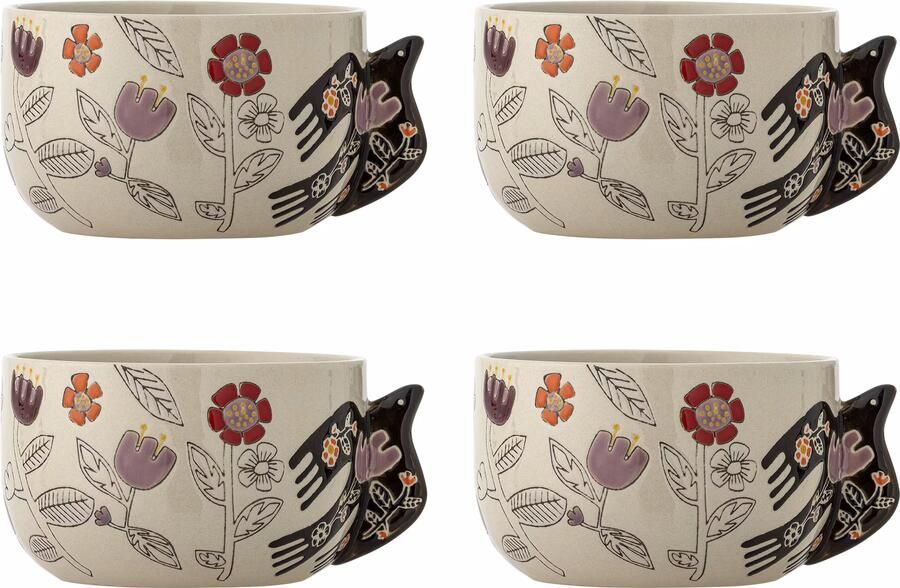 Bloomingville Schaal Vivielle Set van 4 stuks Beige