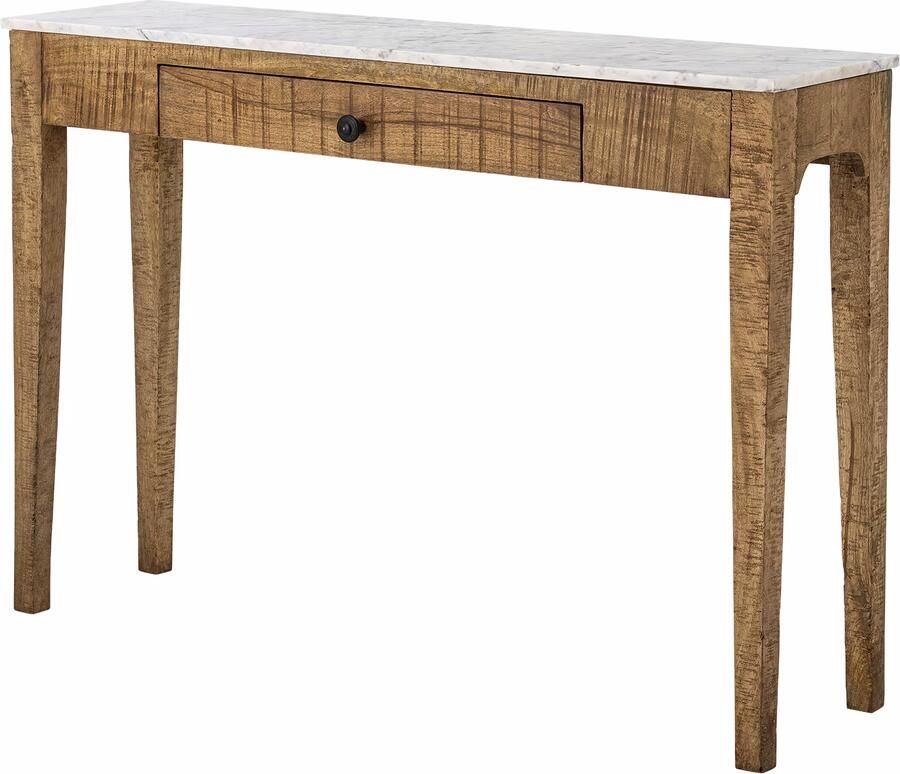 Bloomingville Sidetable Hauge Marmer en mangohout 110cm Bruin