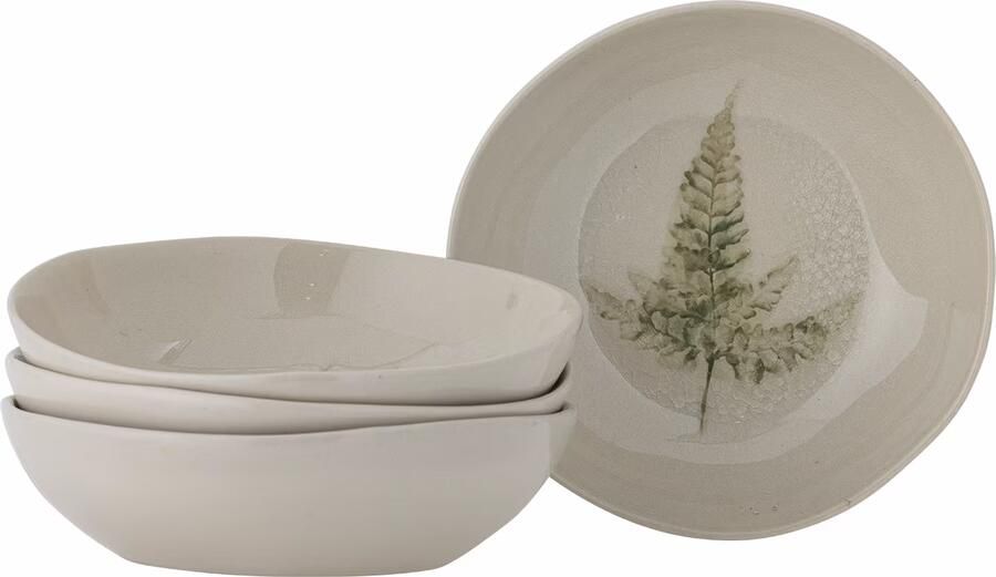 Bloomingville Soepbord Bea Set van 4 stuks Naturel