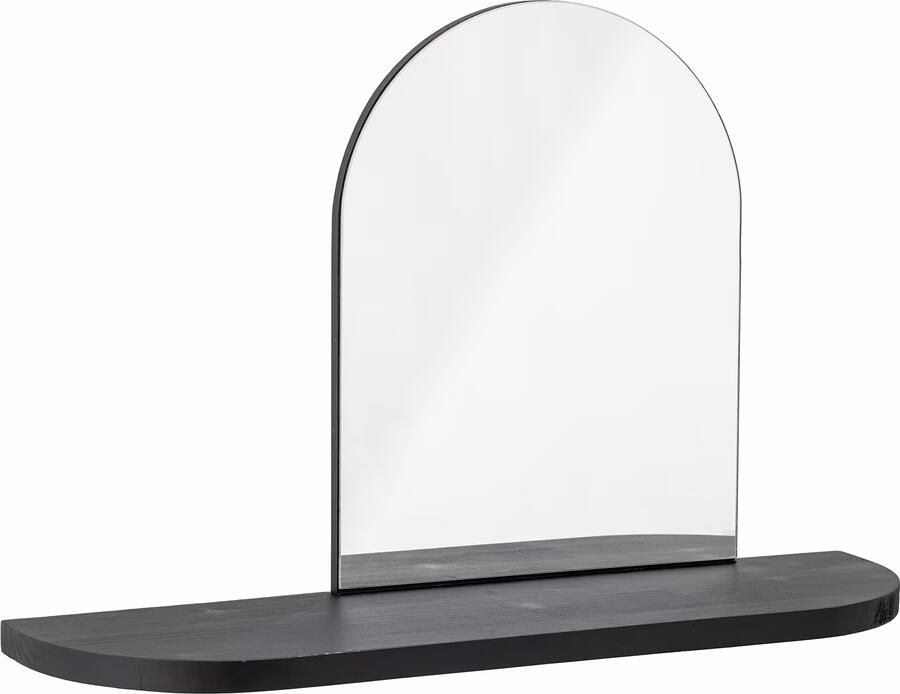 Bloomingville Spiegel Annlie Met plank 48 x 72cm Zwart