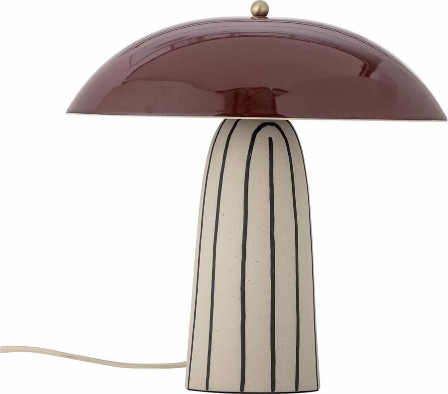 Bloomingville Tafellamp Arvid 32cm hoog Rood