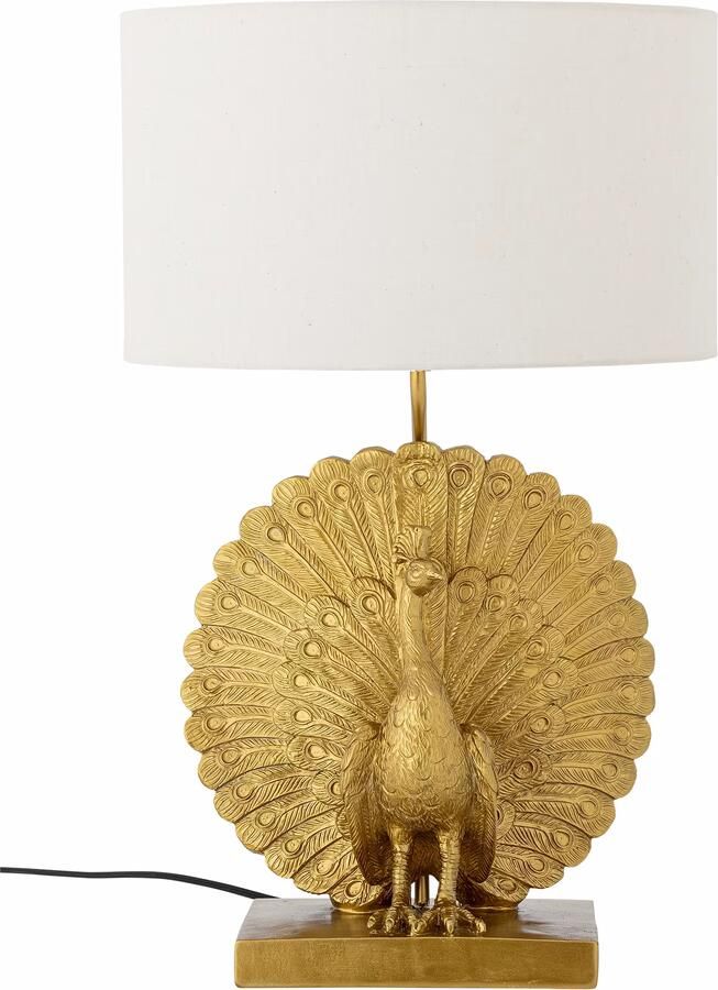 Bloomingville Tafellamp Peacock 59cm hoog Goud