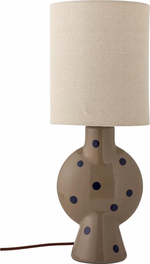 Bloomingville Tafellamp Sergio 55cm hoog Bruin Stippen