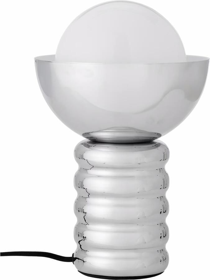 Bloomingville Tafellamp Spike Glas en ijzer 32cm hoog Zilver