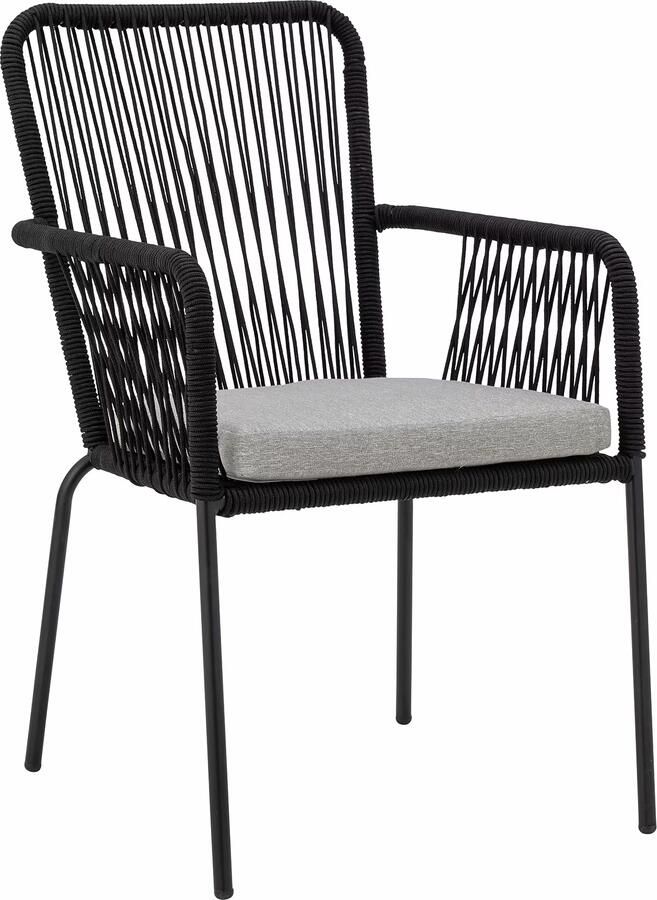 Bloomingville Tuinstoel Santino Polyester touw Zwart