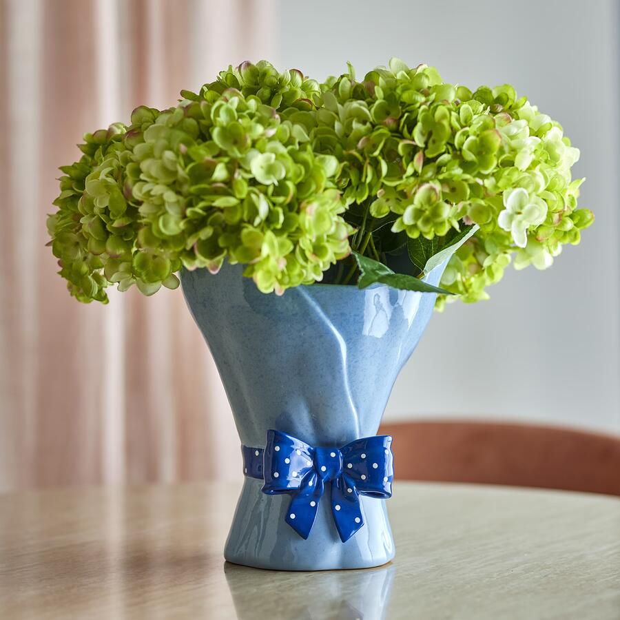 Bloomingville Vaas Belivia 28cm hoog Blauw