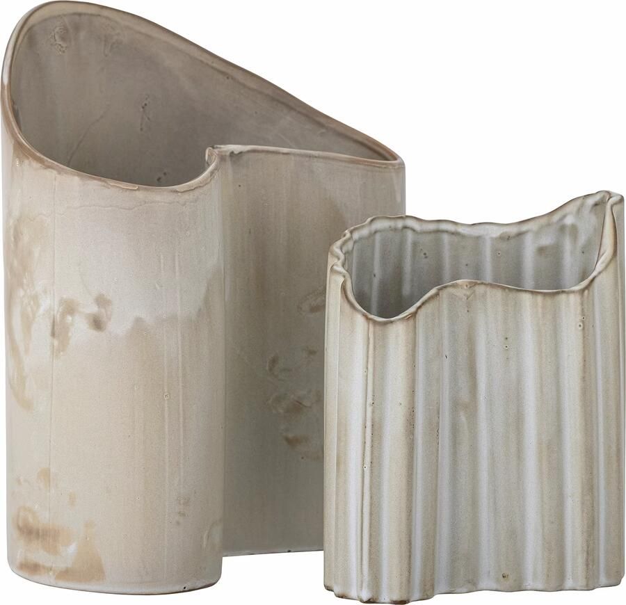Bloomingville Vaas Henaj Set van 2 stuks Bruin