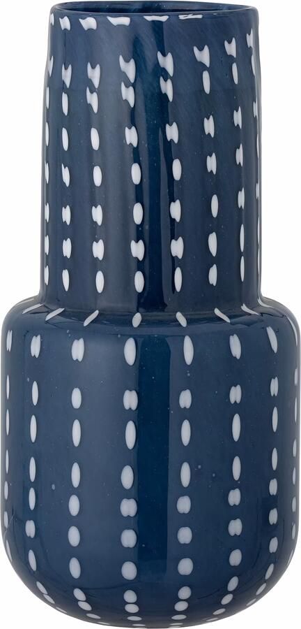 Bloomingville Vaas Mayim Glas 35cm hoog Blauw