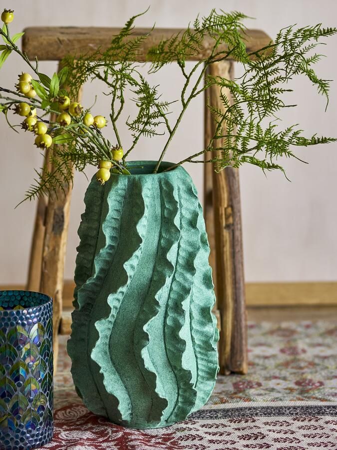 Bloomingville Vaas Natika 37cm hoog Groen