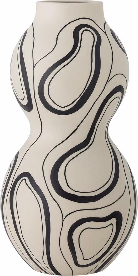 Bloomingville Vaas Nicola 34cm hoog Zwart