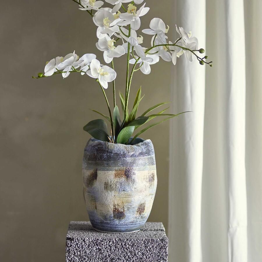 Bloomingville Vaas Nienna 31cm hoog Blauw