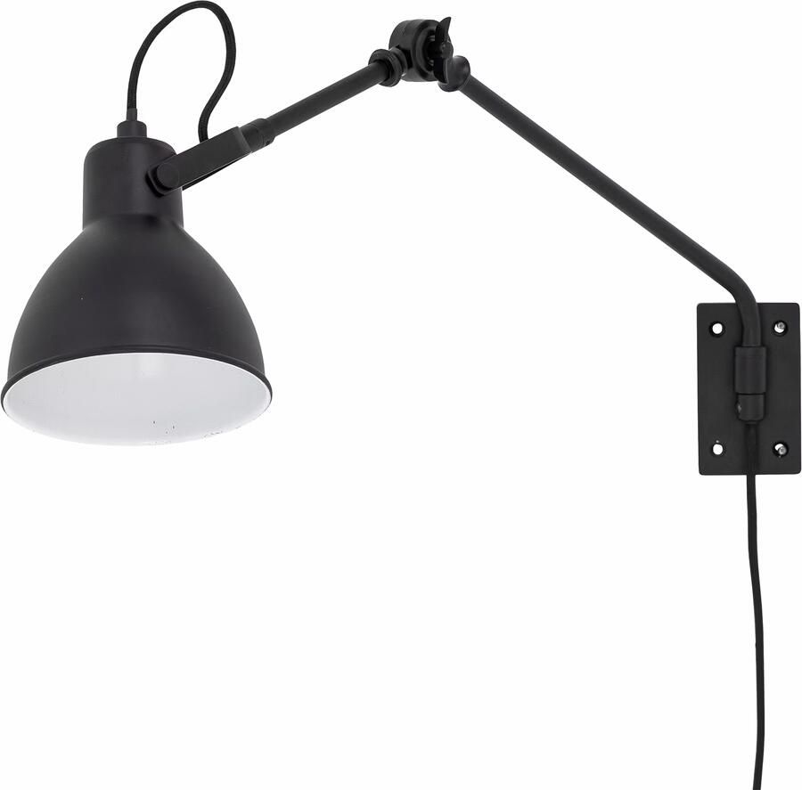 Bloomingville Verstelbare Wandlamp Jili Zwart