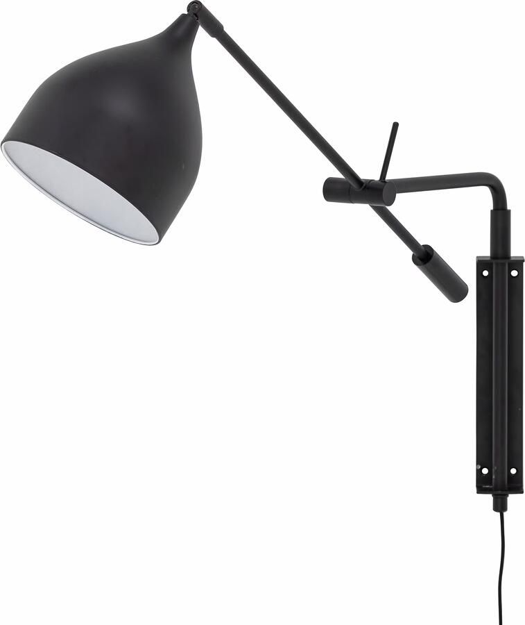 Bloomingville Verstelbare Wandlamp Lyam Zwart