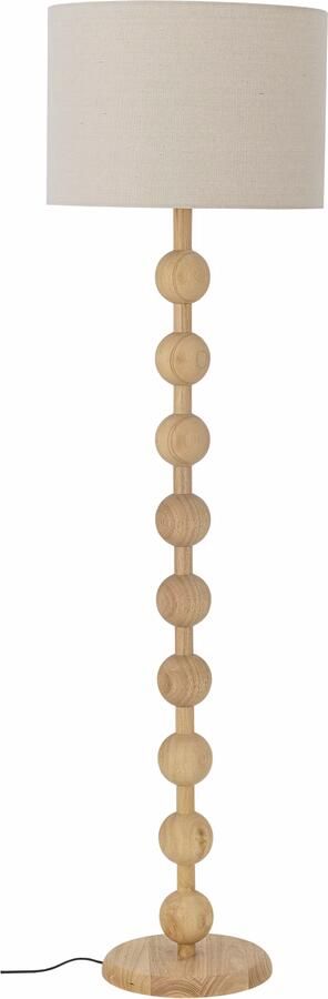 Bloomingville Vloerlamp Giacoma Rubberhout en linnen 155cm hoog Naturel