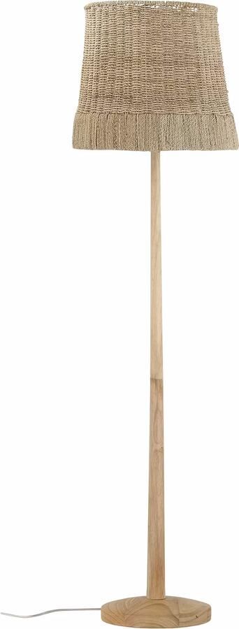 Bloomingville Vloerlamp Kakasi Rattan en rubberhout 160cm Naturel