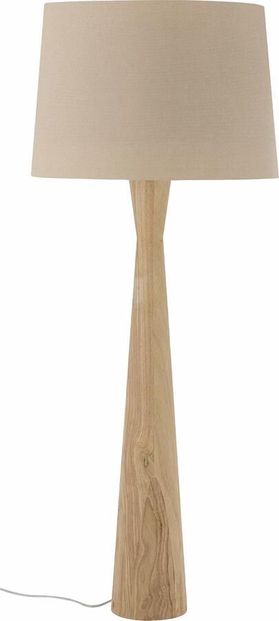 Bloomingville Vloerlamp Leonor Linnen en rubberhout 130cm hoog Naturel