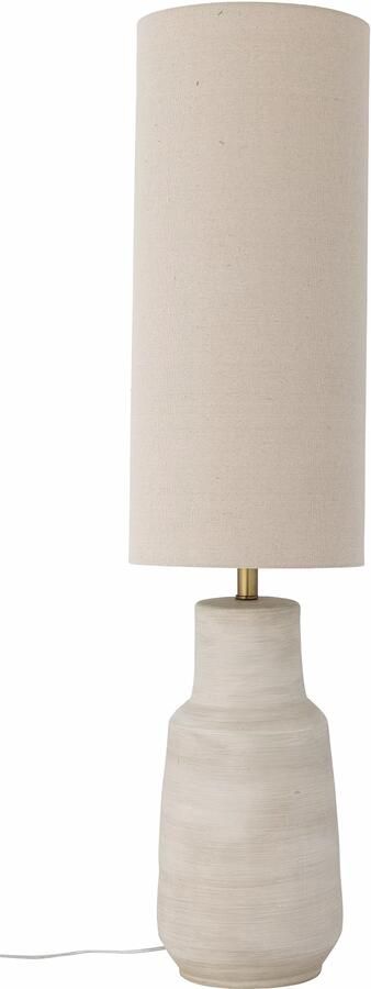 Bloomingville Vloerlamp Linetta Linnen en terracotta 113cm hoog Wit