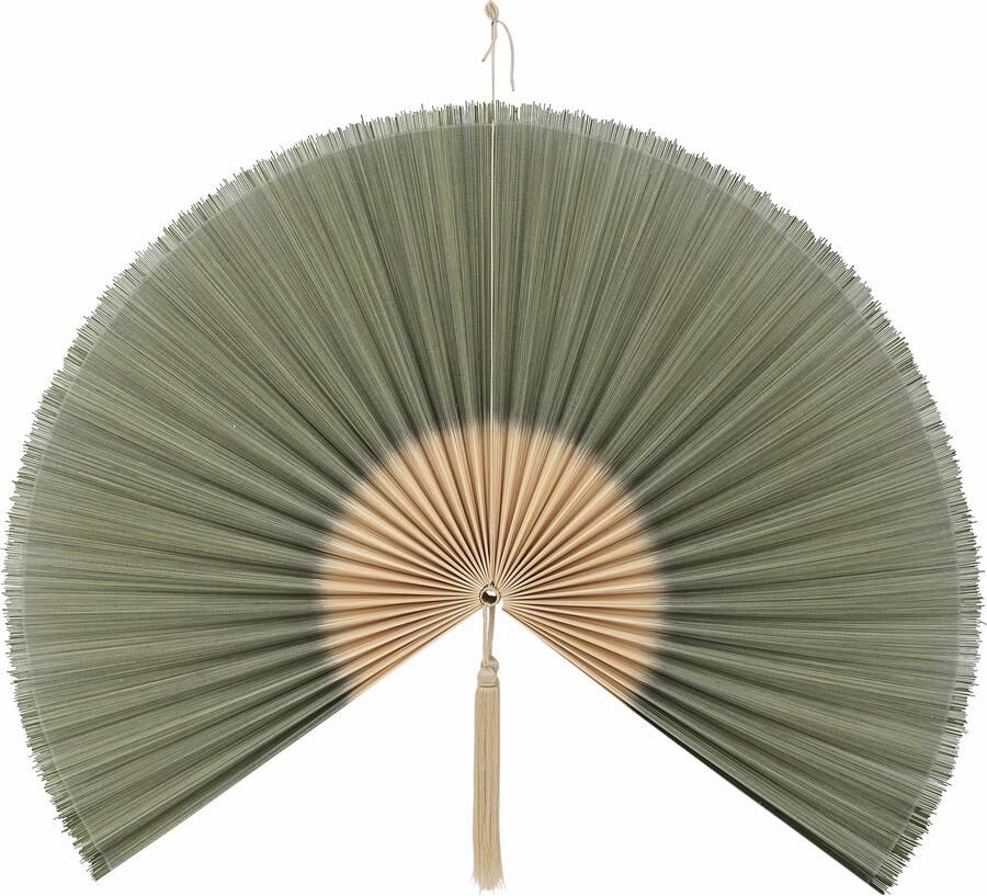 Bloomingville Wanddecoratie Jaime Bamboe 145 x 110cm Groen