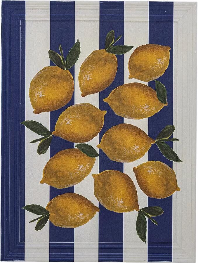 Bloomingville Wanddecoratie Limone 40 x 30cm Meerkleurig