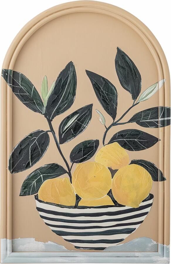 Bloomingville Wanddecoratie Limone 51 x 33cm Geel