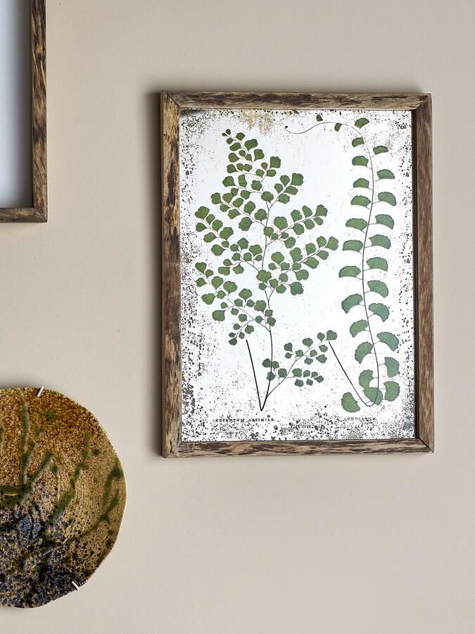 Bloomingville Wanddecoratie Tipper Dennenhout 46 x 35cm Groen