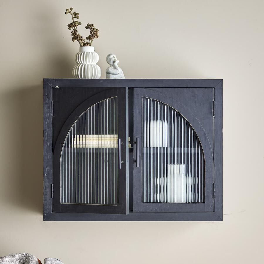 Bloomingville Wandkast Lario 62cm Zwart
