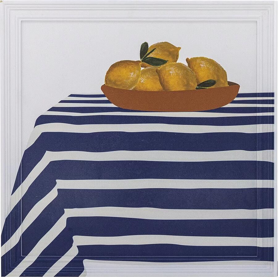 Bloomingville Wandpaneel Limone 40 x 40cm Meerkleurig