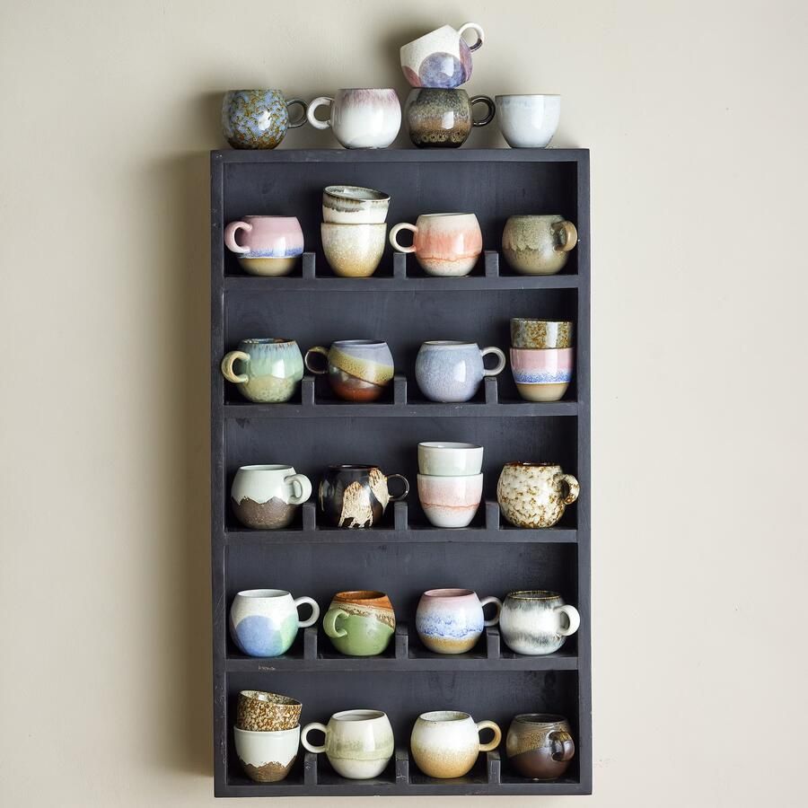 Bloomingville Wandrek Thessa Mangohout 83 x 49cm Zwart