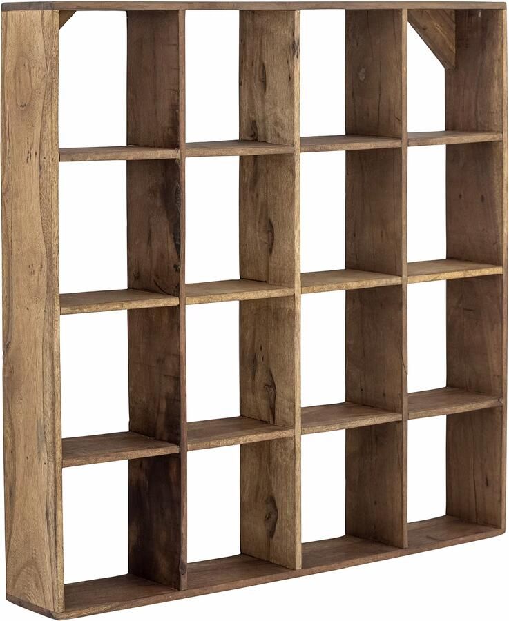 Bloomingville Wandrek Tilo Gerecycled hout 70 x 70cm Bruin