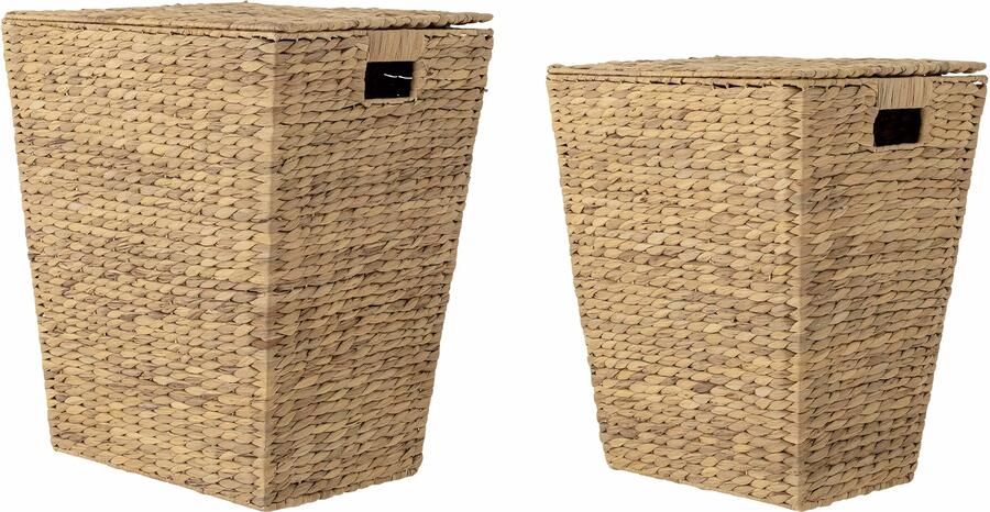 Bloomingville Wasmand Mios Waterhyacint Set van 2 stuks Naturel
