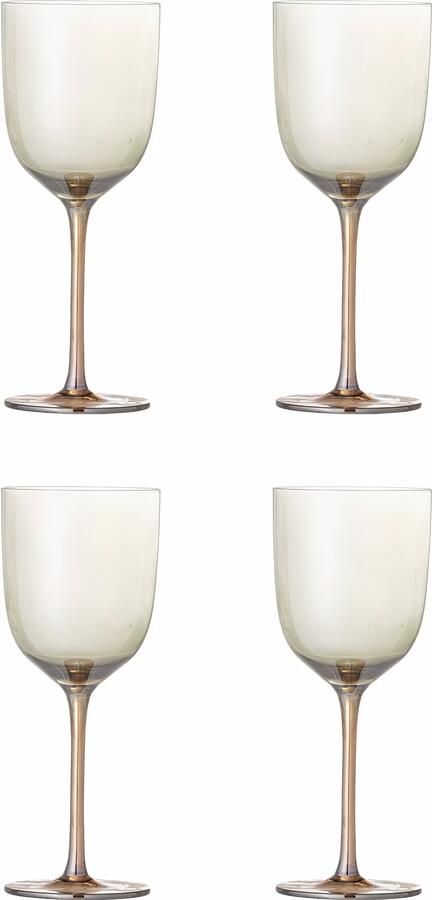 Bloomingville Wijnglas Aston Set van 4 stuks Transparant