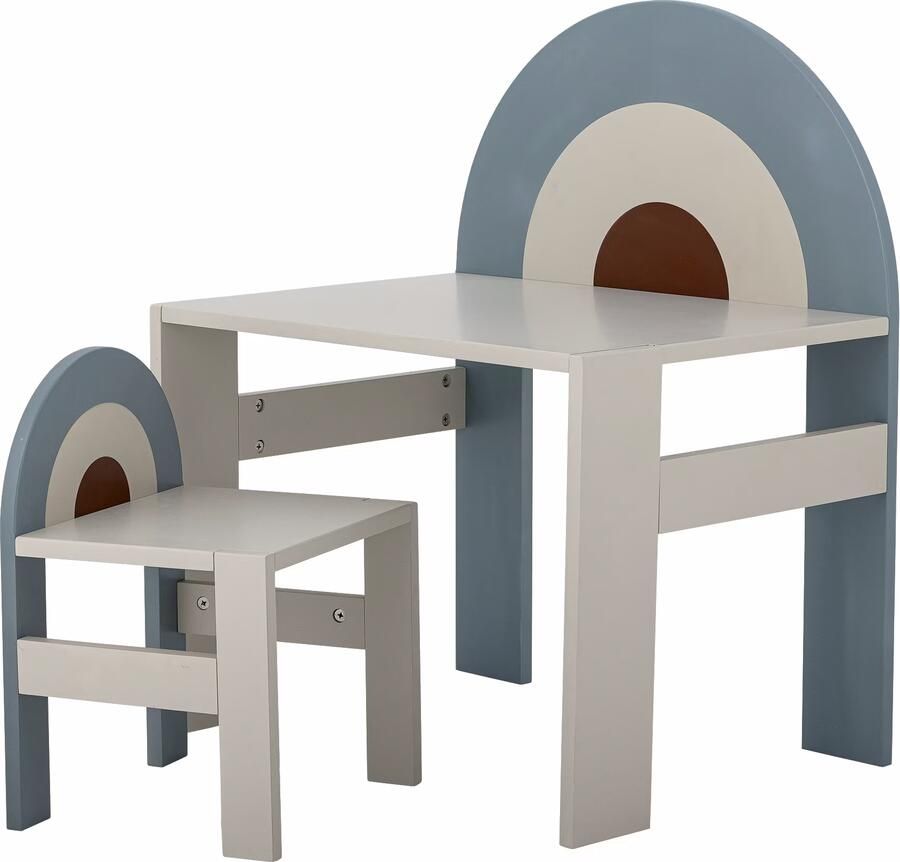 Bloomingville MINI Kindertafel Kiki Met stoel Meerkleurig