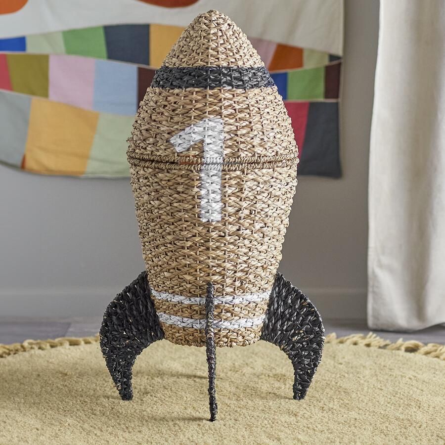 Bloomingville MINI Mand Cosmina Raket 68cm hoog Naturel - Foto 2