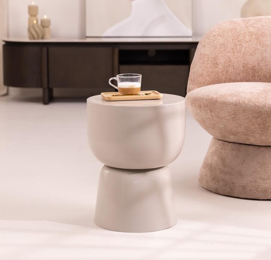 Livingfurn | Bijzettafel Brix Kian Off White | Woonkamertafels | Bijzettafel