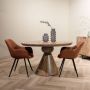Brix Ronde Eettafel Balthazar Mangohout 130cm Bruin - Thumbnail 2