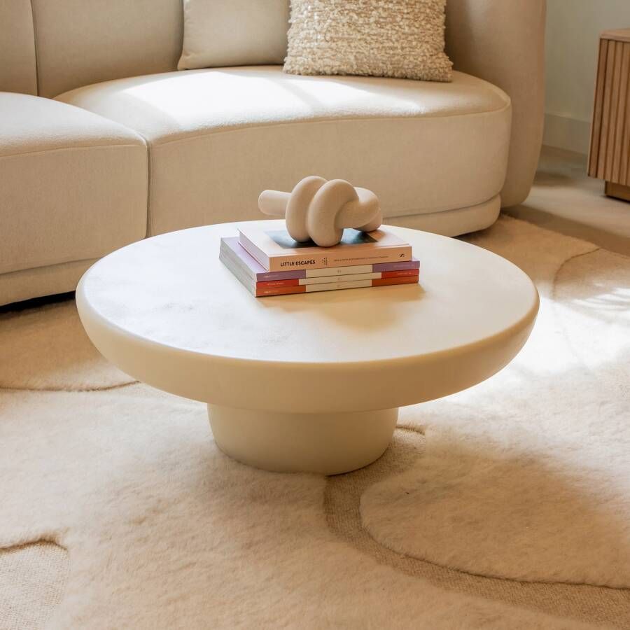 Sohome Ronde Salontafel Jake Beton 80cm Beige