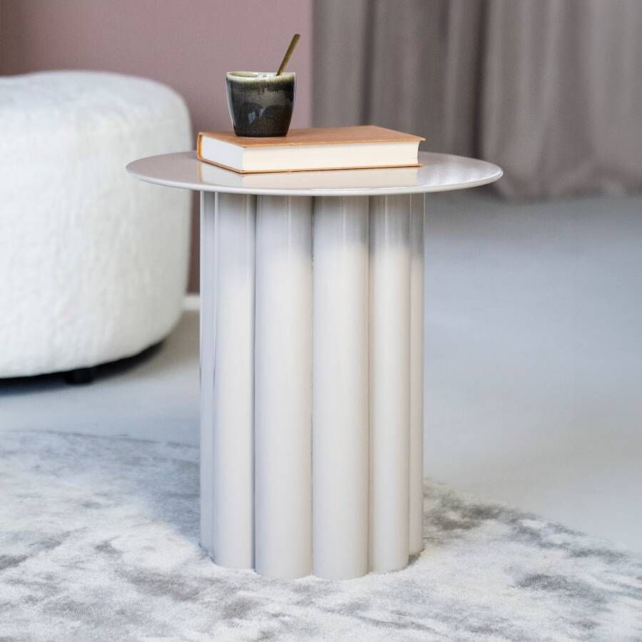 By-Boo Bijzettafel Olympa 43cm Beige Rond