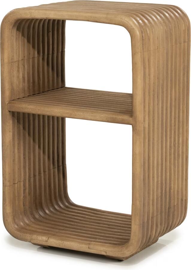 By-Boo Bijzettafel Rigato Mangohout 40 x 30cm Bruin