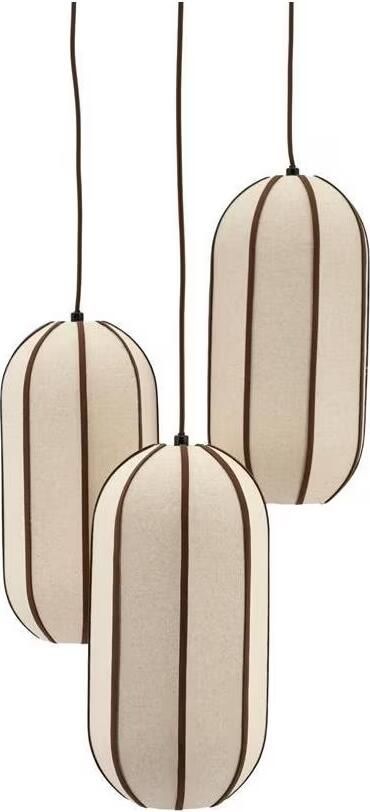 By-Boo Hanglamp Cluster 3-lamps Linnen Natuurlijk