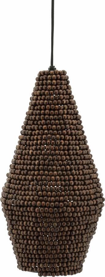 By-Boo Hanglamp Shanga Houten kralen 22cm Bruin