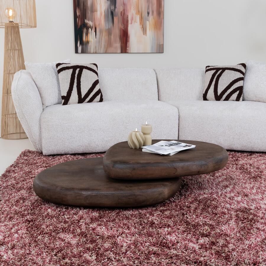 By-Boo Organische Salontafel Kabo Mangohout Bruin