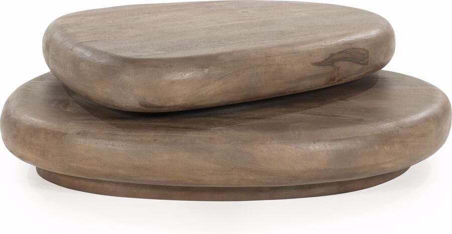 By-Boo Organische Salontafel Kabo Mangohout Bruin