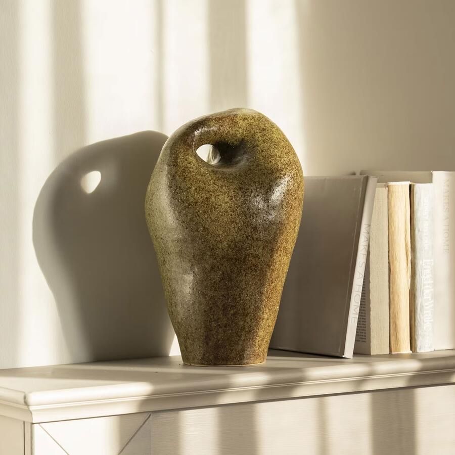 By-Boo Ornament Mendi Aardewerk 34cm hoog Groen