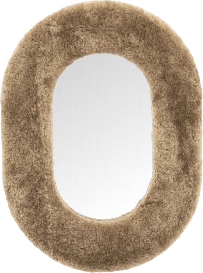 By-Boo Ovale Spiegel Kiss 66 x 49cm Bruin